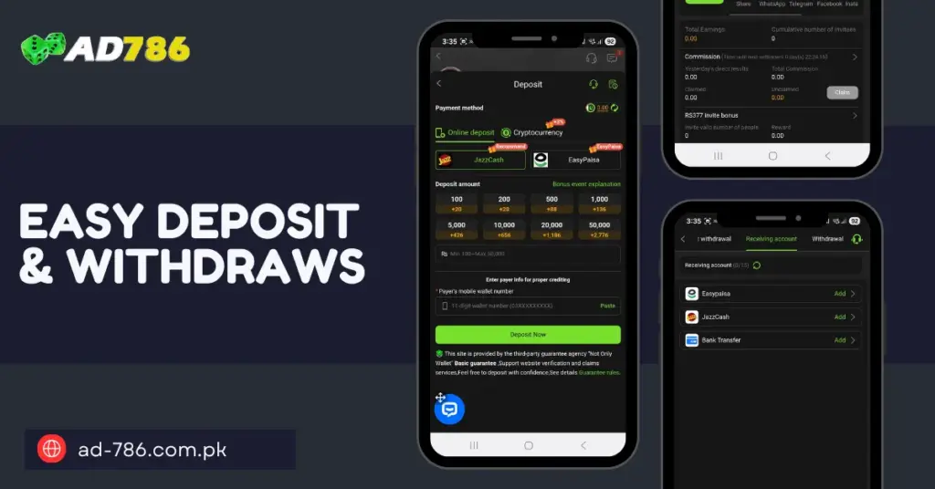 ad786 deposit